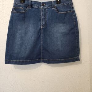 Croft & Barrow Denim Blue Mini Skirt